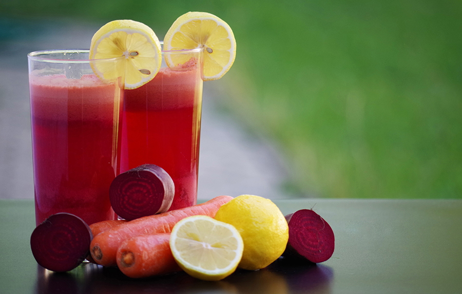 Juice, frukter, bär och grönsaker - juice kan hjälpa till att öka mängd och variation i intaget.